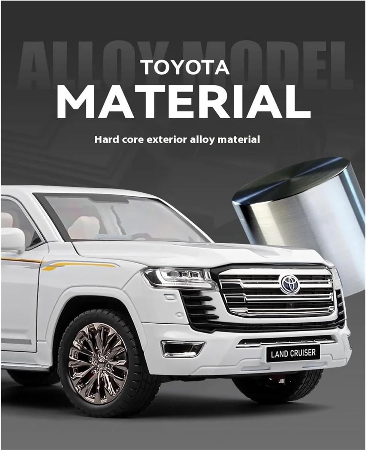 絶妙なカーモデル 1:18 トヨタランドクルーザー LC300 SUV 合金車ダイ
