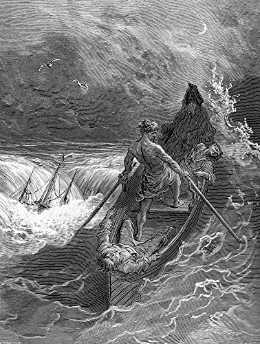Coleridge Ancient Mariner Nwood Engraving After Gustave Dor From A 19Th Century Edition Of Samuel Taylor ColeridgeS The Rime Of The Ancient Mariner Poster Print by (18 x 24)