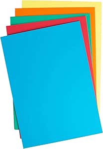 House Of Card & Paper Karton A2 - 220 G/m², Bunt Sortiert, 50 Blatt, UK Herstellung