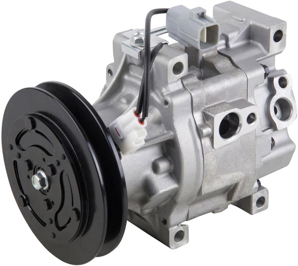 AC Compressor & A/C Clutch For Kubota B3030 L3430 L4630 M1055 M105S Tractor Replaces SCS06C 6A671-97110 1-Groove - BuyAutoParts 60-01905NA NEW