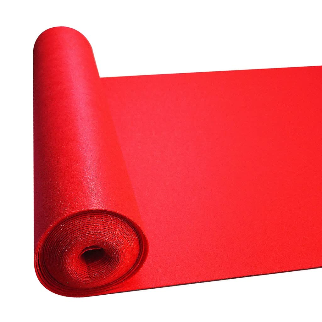 Tappeto per Matrimonio Tappeto da Sposa in Rotolo Rosso da 1 Metro, Tappeto Decorativo Spessore 2,5 mm, Adatto for Natale/Chiesa/Celebrazione di Eventi (Size : 1x5m)