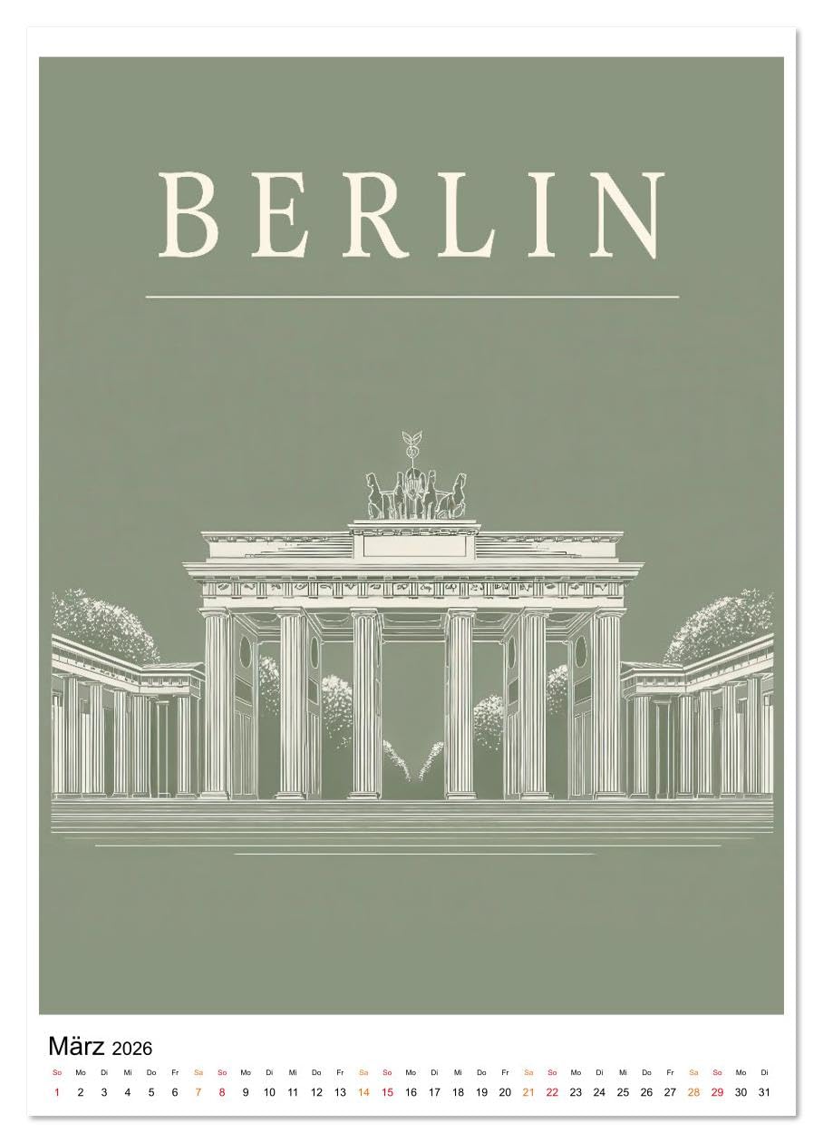 Stadtblicke - zeitlose Momente (hochwertiger Premium Wandkalender 2026 DIN A2 hoch), Kunstdruck in Hochglanz: Ikonen der Welt in sanften Farben neu erlebt. (CALVENDO Orte)