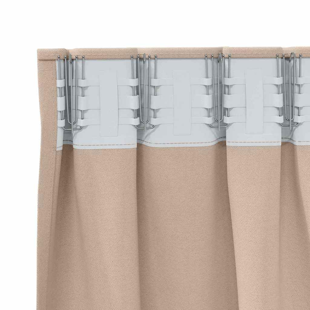 Coppia Tende Oscuranti Talpa 260x140 cm in Poliestere 2 Pezzi | Tende oscuranti termiche per camera da letto e soggiorno. Tessuto a tre strati per privacy e controllo luce.