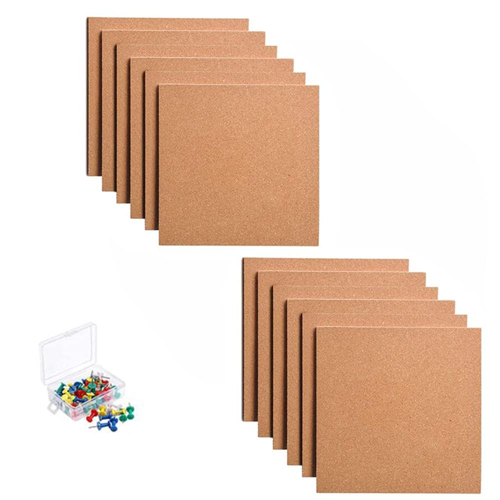 Buy Tonchean 12 Pack Self Adhesive Corkboards Cork Board Tile Square Buy Tonchean 12 Pack Self Adhesive Corkboards Cork Board Tile Square