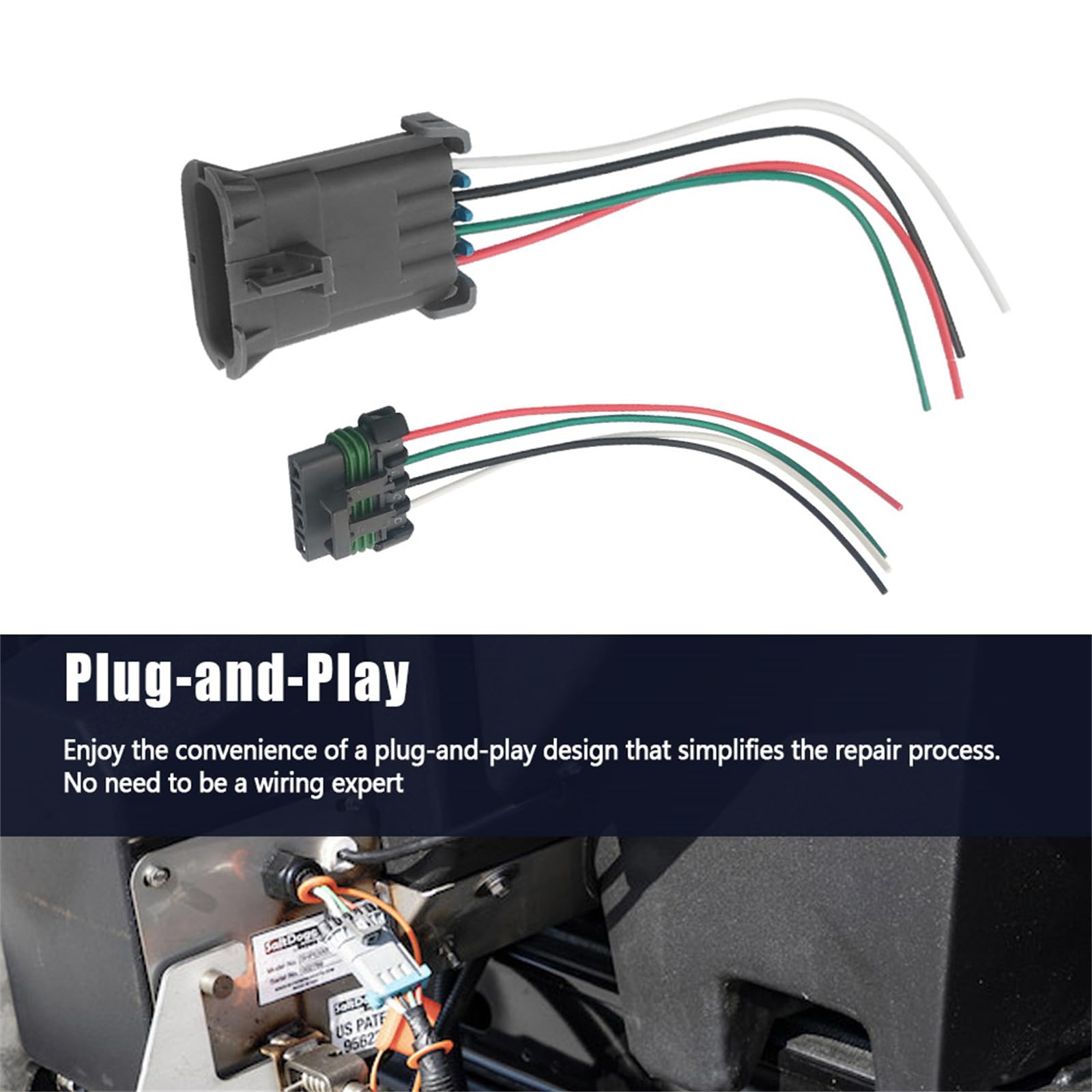 Buyers Products SaltDogg Auger Connection Repair Kit (3024738) | Wire Harness Repair For Spreader