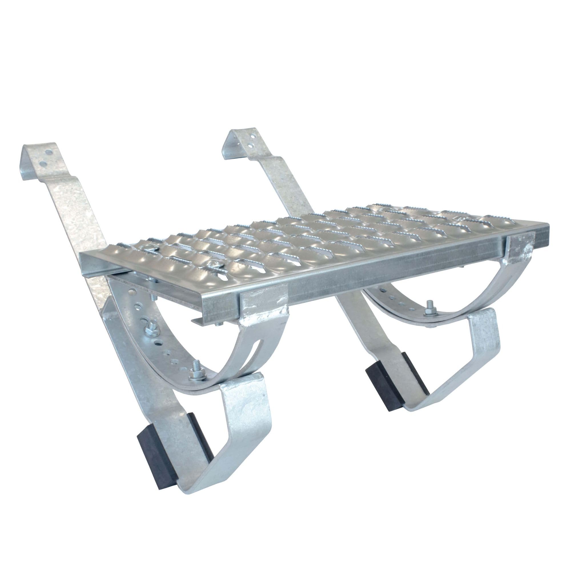 set pedane per tegole ondulate 60cm, argento, per spazzacamini incluso materiale di montaggio, certificato TÜV Rheinland