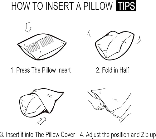 Miniatura 6 de JOJOGOGO Juego de 4 fundas de almohada rosas de Navidad de 16 x 16 pulgadas, fundas de almohada de copo de nieve de 16 x 16 pulgadas, almohadas de