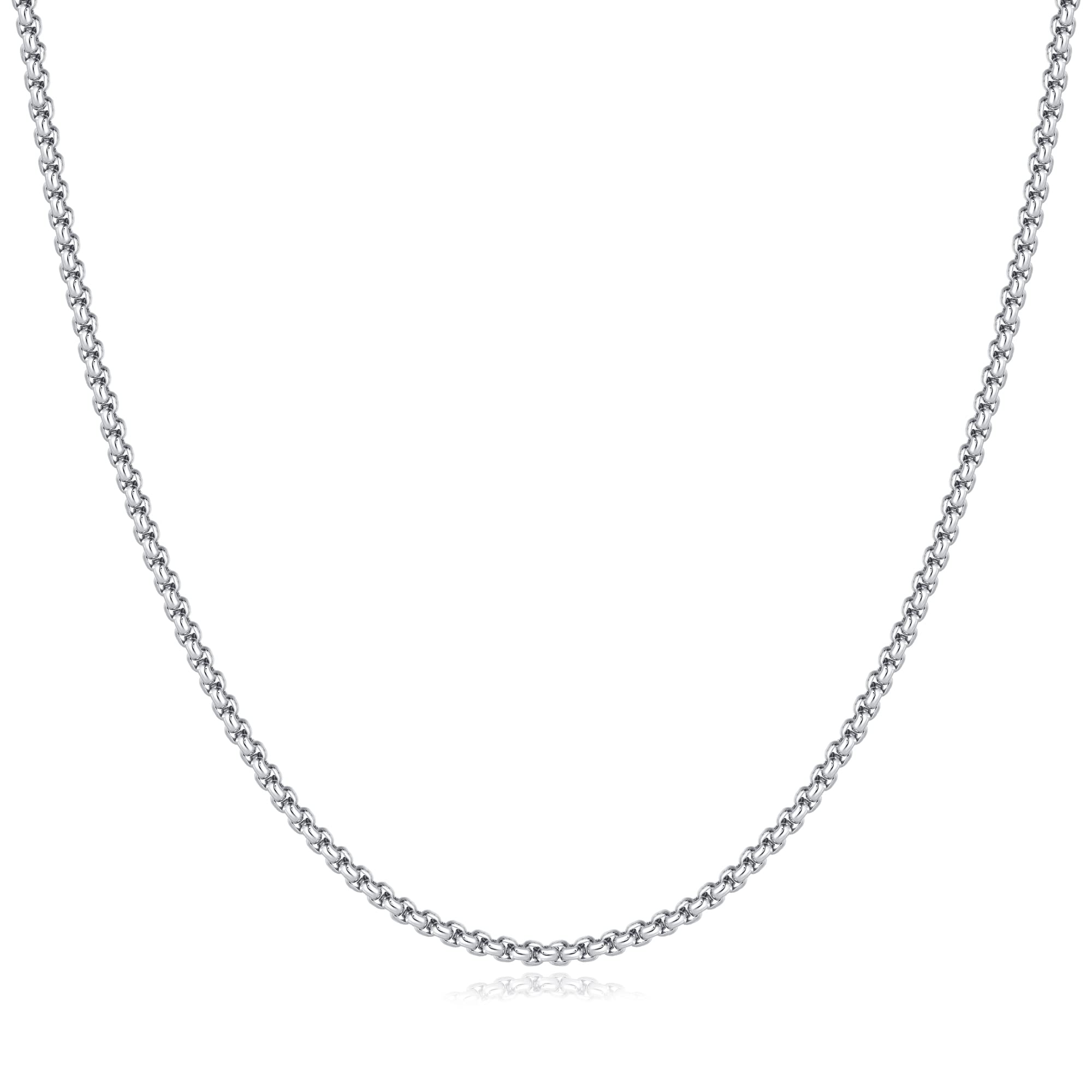ベース silver925 chain necklace Sterling Silver 925 0.6mm Fine Chain Necklace 60