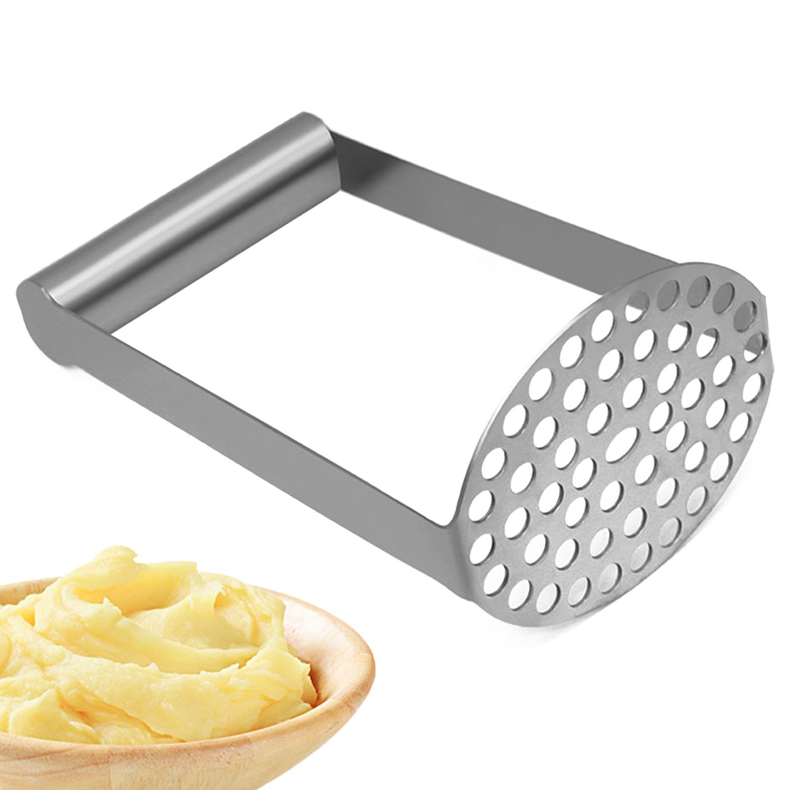 Générique Potato Mashers | Stainless Steel Potato Masher | Multi-Purpose Potato Mashers, 4.33x3.39x7.09 Inches Versatile Kitchen Utensil for Mashing Potatoes and Beans, Potato Mashing Tool for Cooking