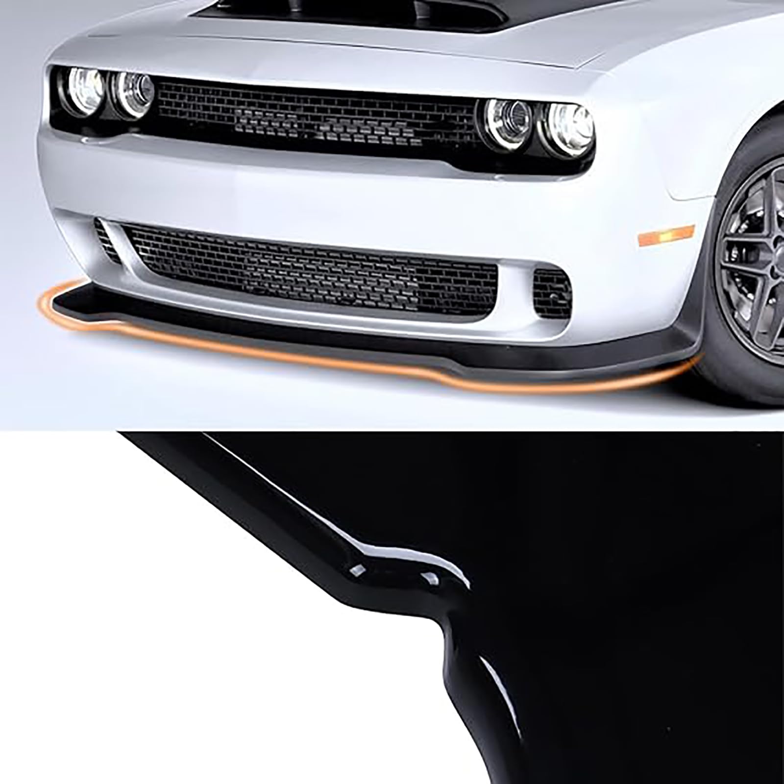 Front Bumper Lip for Dodge Challenger SXT SRT Hellcat 2012-2023