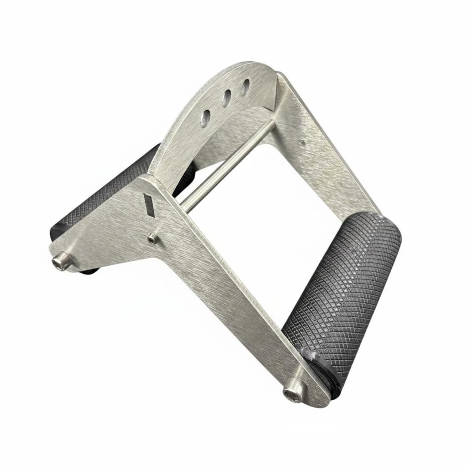 Dispositivo Allenamento Polso Strumento Rinforzo Presa Rotazioni Polso E Pronazione Struttura Acciaio Carico con Dischi 2in Adatto per Preparazione, Maniglia In Plastica Da 5 Cm