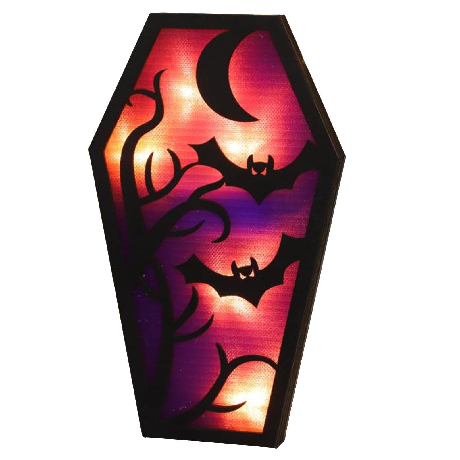 Halloween Decoration Lights, Lantern Ghost Bat Nightlights, Coffin Design Halloween Night Light, Spooky Home Room Decor Lights, Halloween Spooky Night Lights, Ghost and Bat Lantern Lights