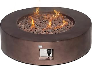 Outdoor Propane Fire Pit Coffee Table – Dark Bronze