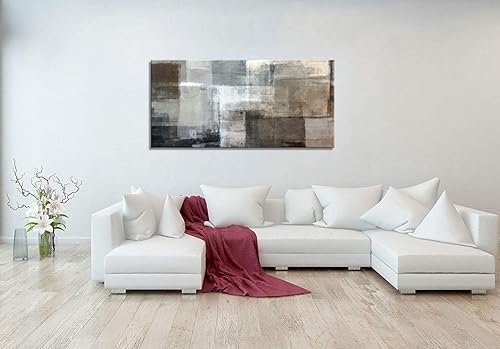 Miniatura 3 de Lienzo abstracto para pared, impresiones para sala de estar, dormitorio, gran contemporáneo, obra de arte gris, oficina, cocina, guardería, Gris