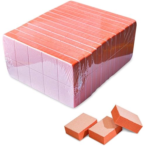 Karlash Nail Mini Orange Buffer Block File 80/100 Grit 2 Sided (390 Count)