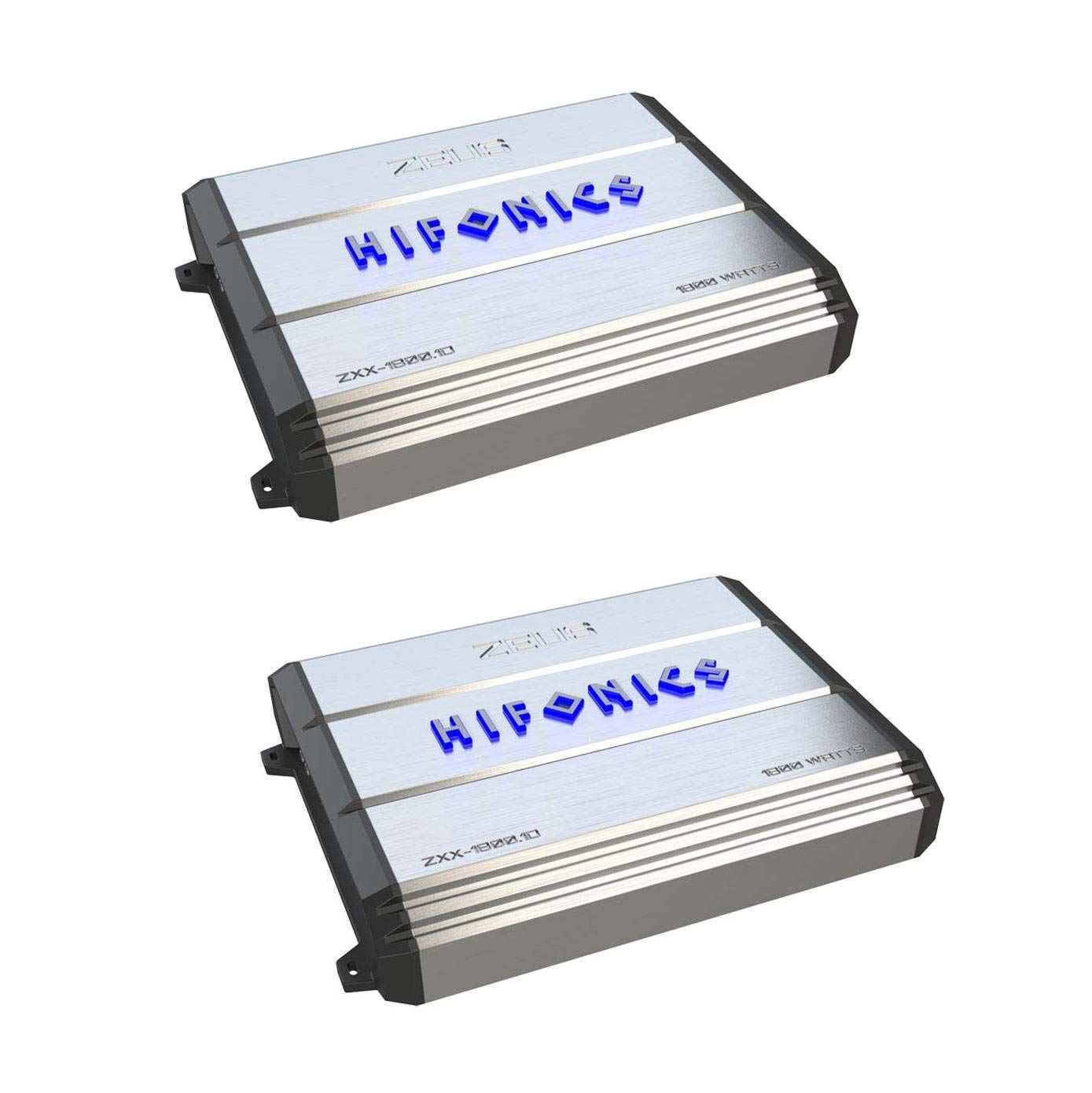 Hifonics Zeus 1800 Watt Max Class D Monoblock Car Audio Amplifier (2 Pack)