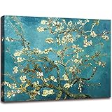 msspart Almond Blossom Tree by Vincent Van Gogh Oil Paintings Reproduction, Giclee Canvas Prints Wall Art for Bedroom Bathroom Home Decorations 12'x16'
