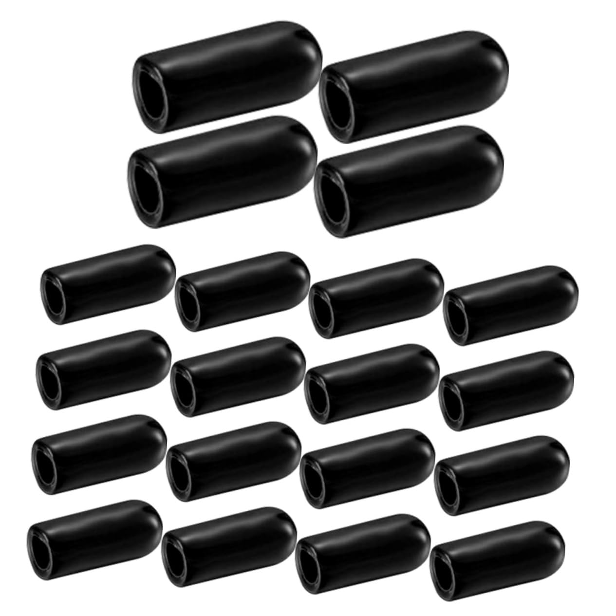 Uonlytech 20Pcs Airbrush Bottle Nozzle Caps Durable Plastic Replacement Parts for Airbrush Bottles Prevents Clogging Drying for DIY Projects Professional Use