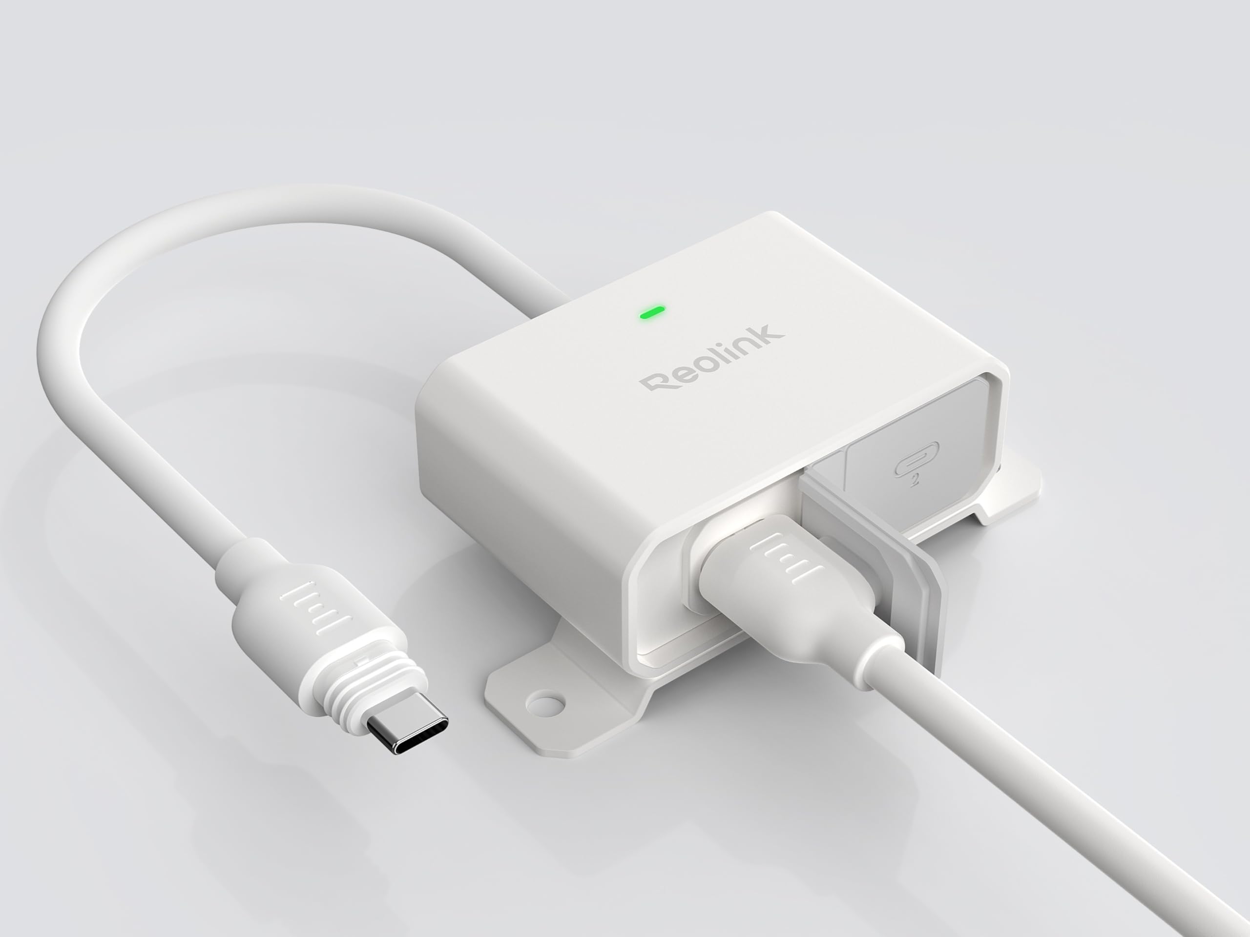 Reolink RLA-CD1 stacja dokująca rozszerzająca – podwójna obsługa baterii solarnych i akumulatorowych, kompatybilna z kamerami Reolink, zewnętrzny adapter zasilania