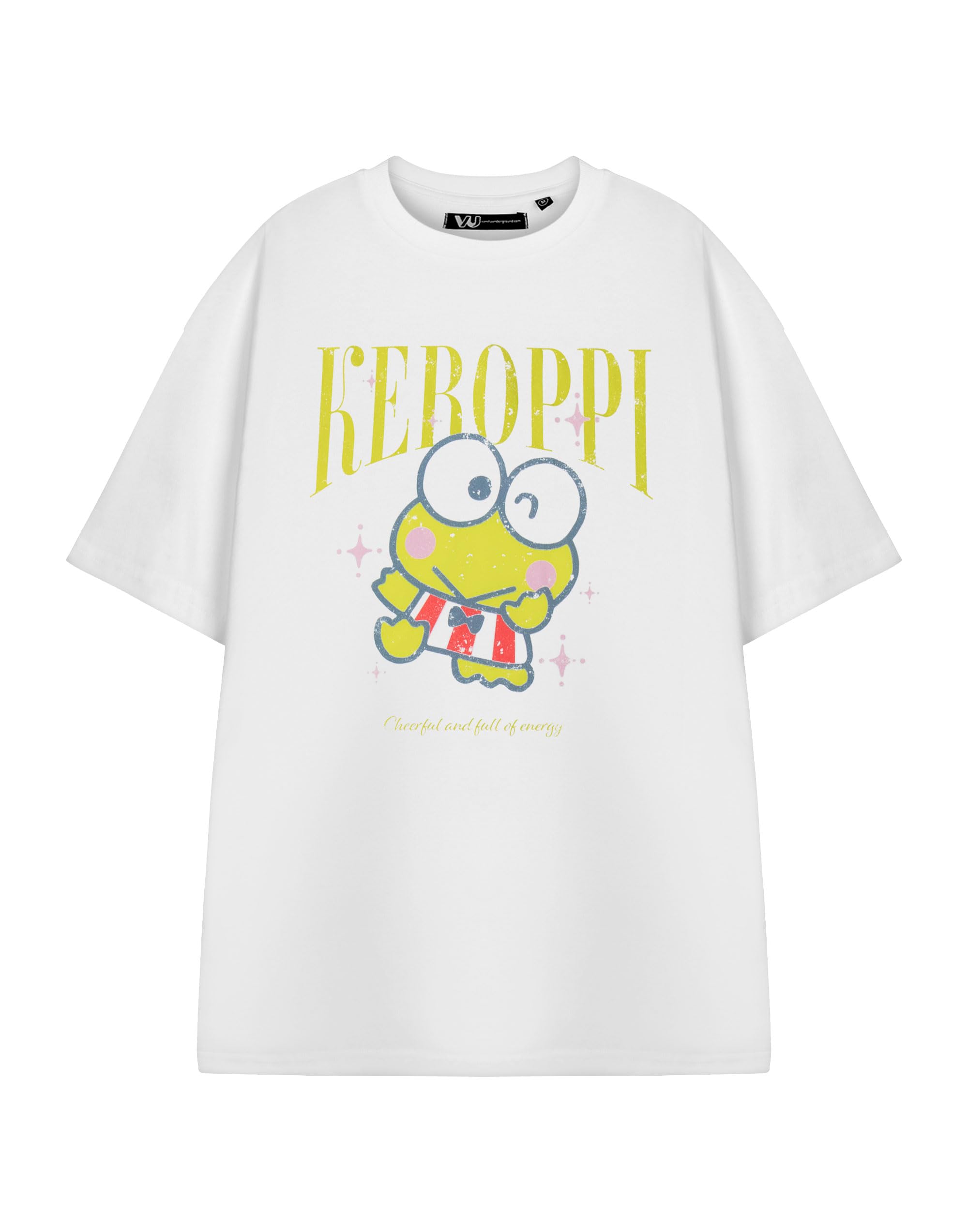 Hello Kitty & Friends Keroppi White Short-Sleeved T-Shirt for Women - XXXL