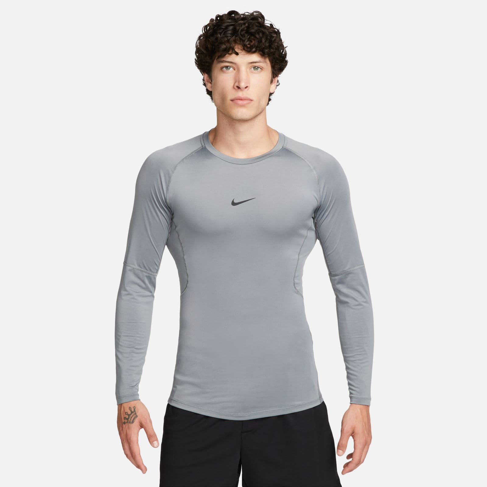 NIKE M Np Df Tight Top Ls Maglia lunga Uomo