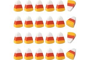24PCS Cute Resin Candy Corn Beads