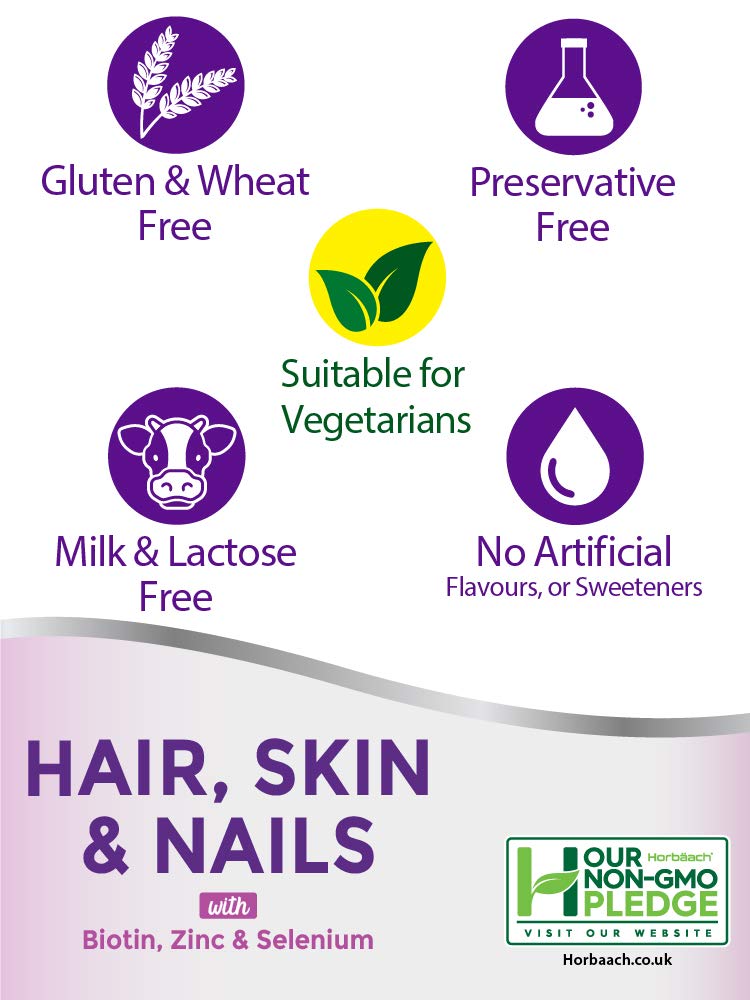 Buy Hair Skin and Nails Vitamins 120 Tablets Beauty Supplement for