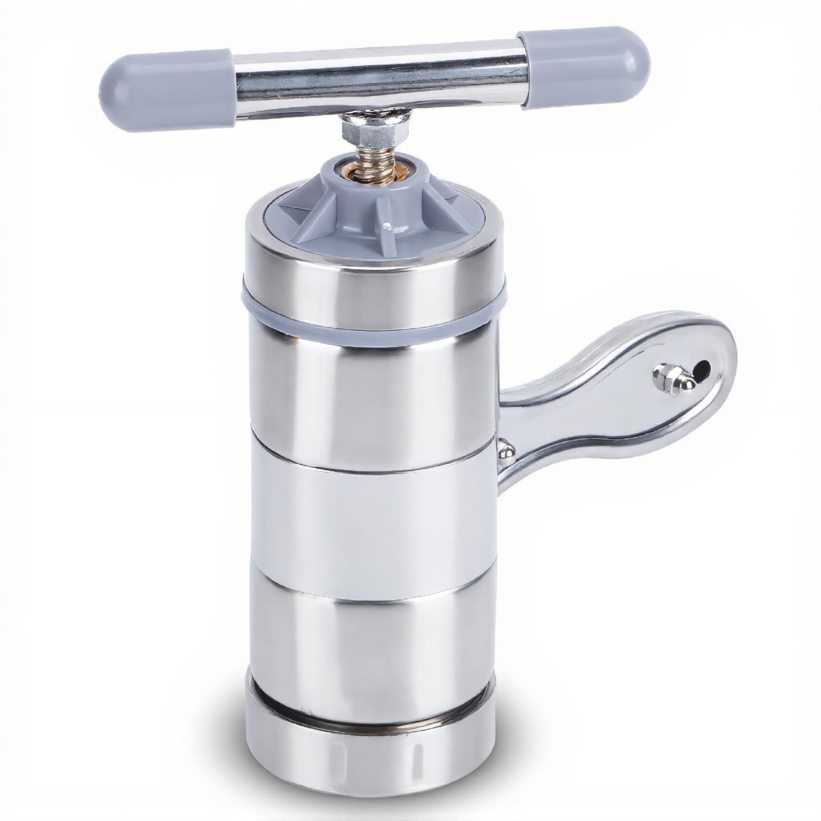 Exprimidor de Miel, Mini Extractor de Miel Portátil 7,5 X 7,5 X 2,4 Pulgadas Extractor de Miel Portátil de Acero Inoxidable Prensa de Miel Manual para el Hogar Máquina Prensadora