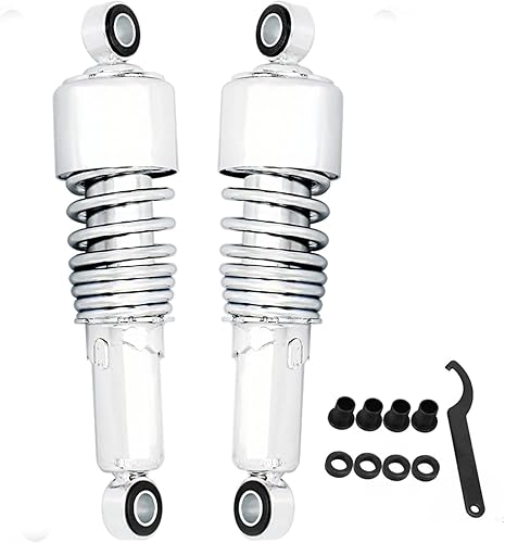 HCmotorku Amortiguadores traseros para motocicleta, 10.5 pulgadas, 10.512 in, suspensión trasera universal para Harley Sportster XL 883 1200 Touring