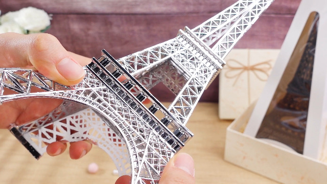 Estatua decorativa Torre Eiffel 12 piezas 15 pulgadas miniatura 7