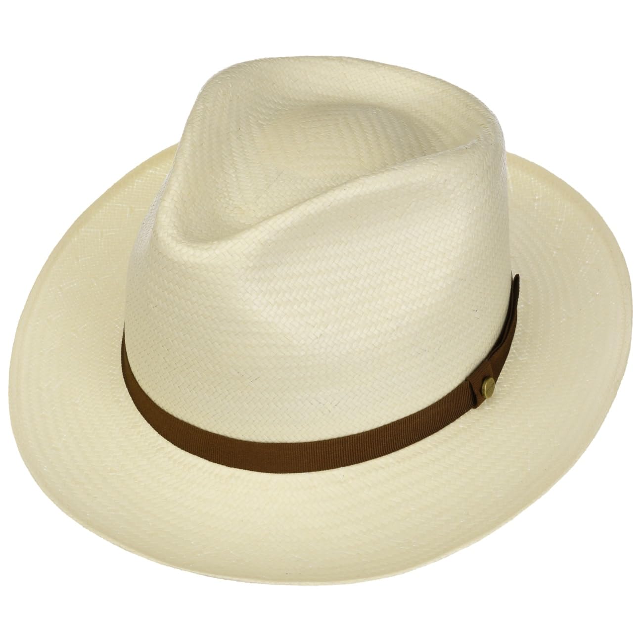 Stetson Fallkirk Fedora Cappello di Paglia Protezione UV 40 Unisex Primavera Estate