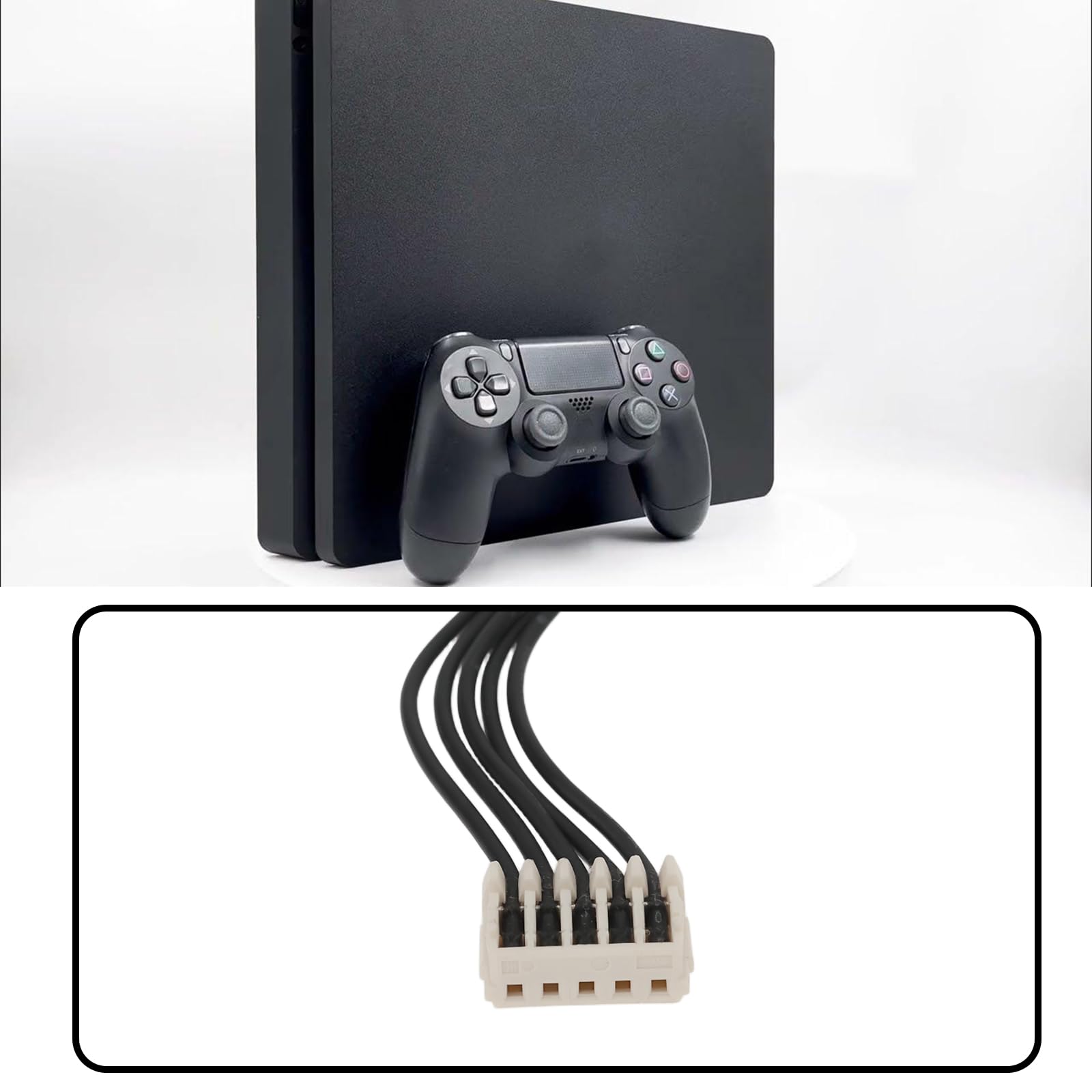 EMSea Lot de 2 câbles d'alimentation à 5 broches ADP-240AR compatibles avec PS4 série 1000 6,5 cm