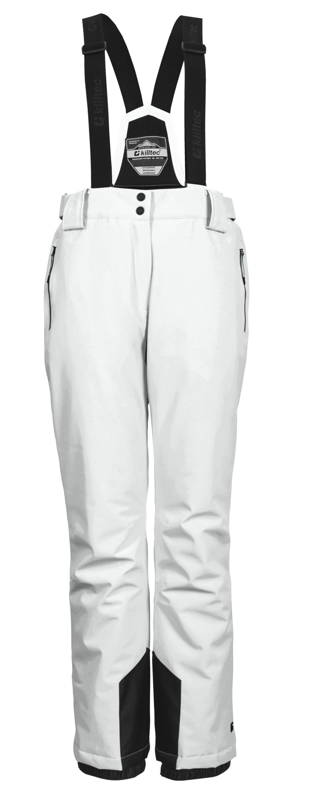 Killtec Ksw 249 Wmn Ski Pnts_erielle - Pantalones de esquí/Pantalones funcionales con Tirantes Desmontables, protección de los Bordes y protección contra la Nieve Mujer
