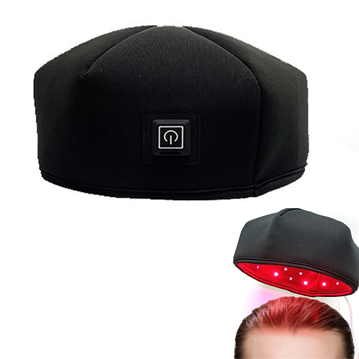 Casquette croissance cheveux 120 LED traitement calvitie repousse homme femme