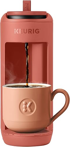 Keurig K-Mini Mate Cafetera de Una Sola Porción – Ultracompacta de 4" de Ancho, Compatible con Taza de Viaje, Regalo Ideal para Fiestas para Piedras