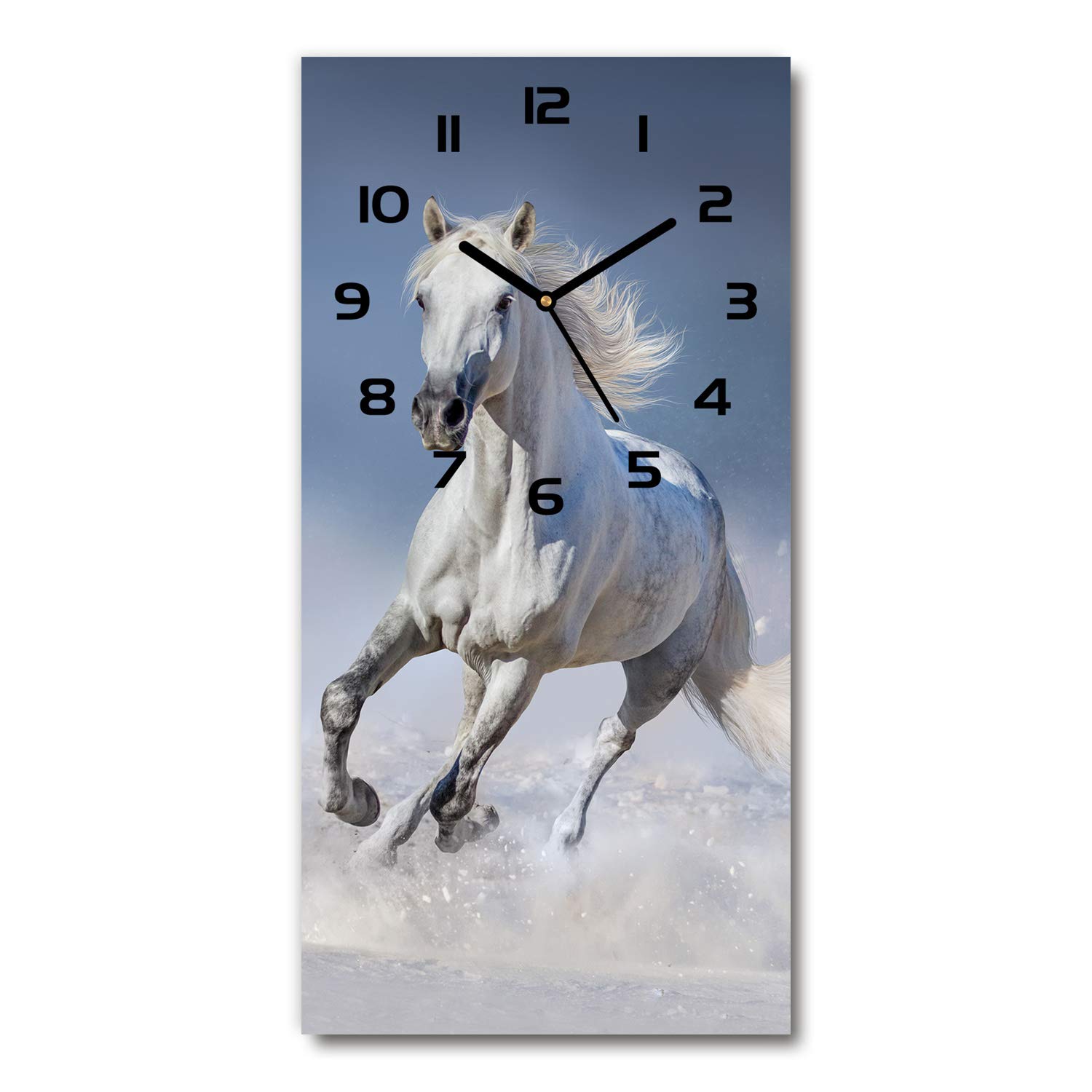 Horloge en verre silencieuse Tulup 30x60 cm pour un salon au design épuré