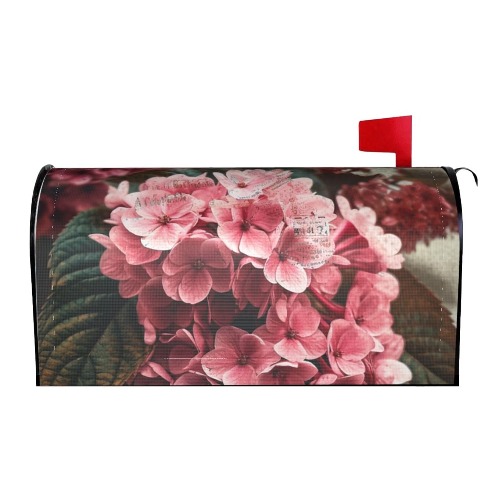 Spring Summer Mailbox Covers Magnetic Letter Post Box Cover Flowers Mailbox Wrap Decoration Mailbox Post Cover for Garden Yard Outside Welcome Decor 21x18 in