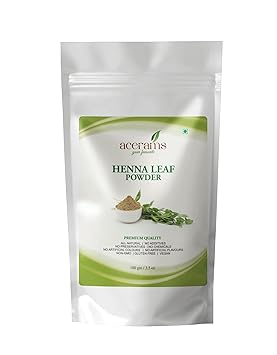 ACERAMS Herbal Hair Mask Powder, Flavor: (Henna, 100g)