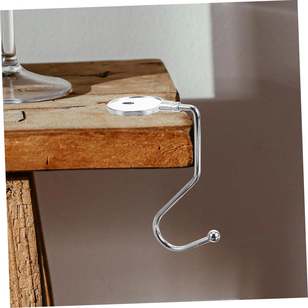 20pcs Creative Desk Bag Hanger Purse Organizers Portable Table Hooks Slip Material