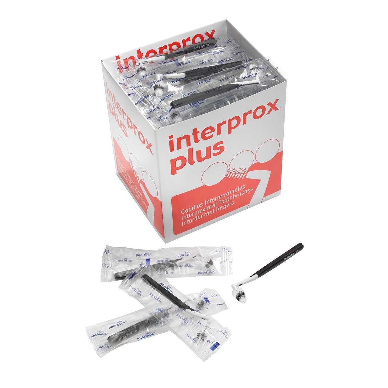 Interprox plus szczotki do interdentalnych w pudełku 80 szt. (czarne XX-maxi)