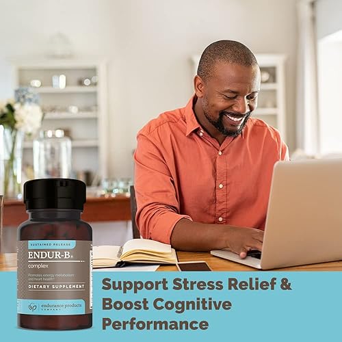 Miniatura 8 de Endur-B Complex - Liberación sostenida - Suplemento de vitamina B con B1 B2 B3 B6 B12 ácido fólico biotina - 300 tabletas - Endurance Products