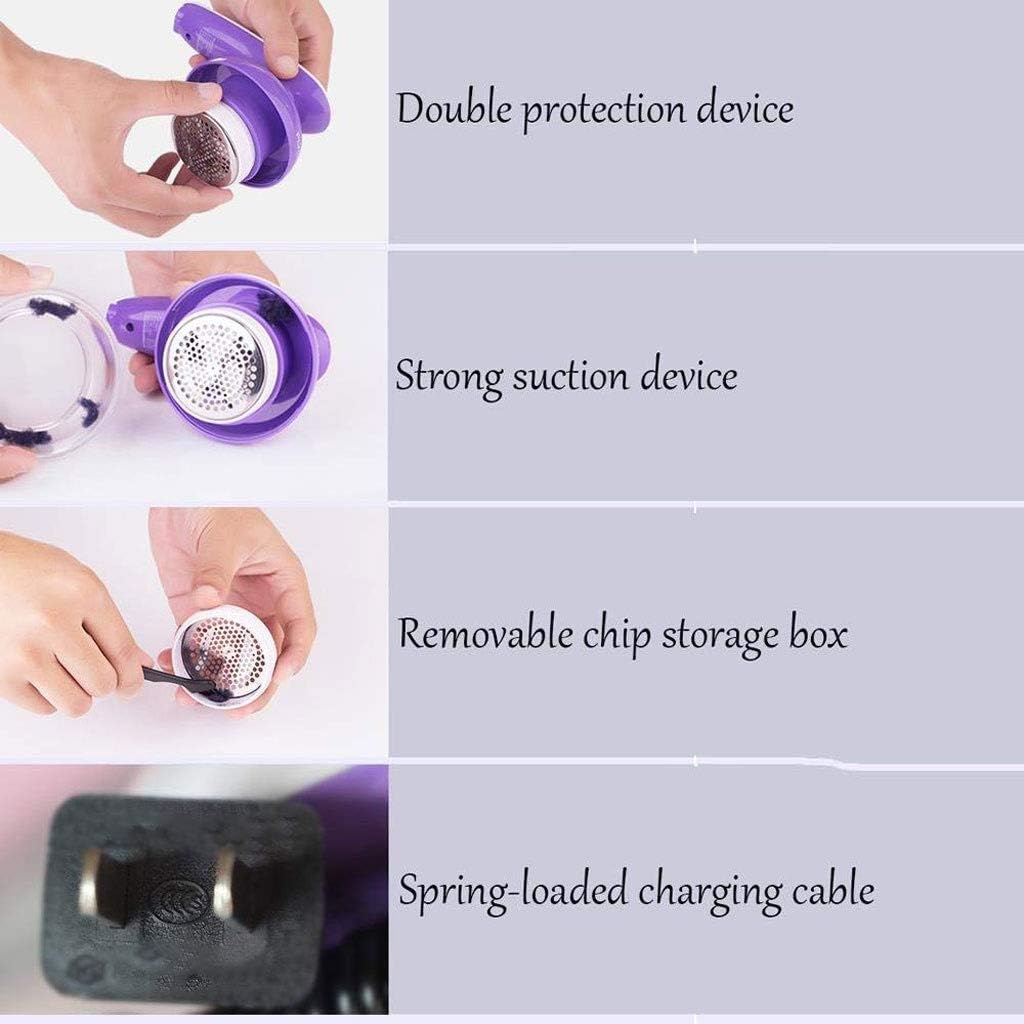 ファブリックシェーバーと糸くずリムーバー、ポータブル糸くずシェーバー充電式素早く効果的にセーターシェーバー生地毛羽立ち除去剤衣類ブラ