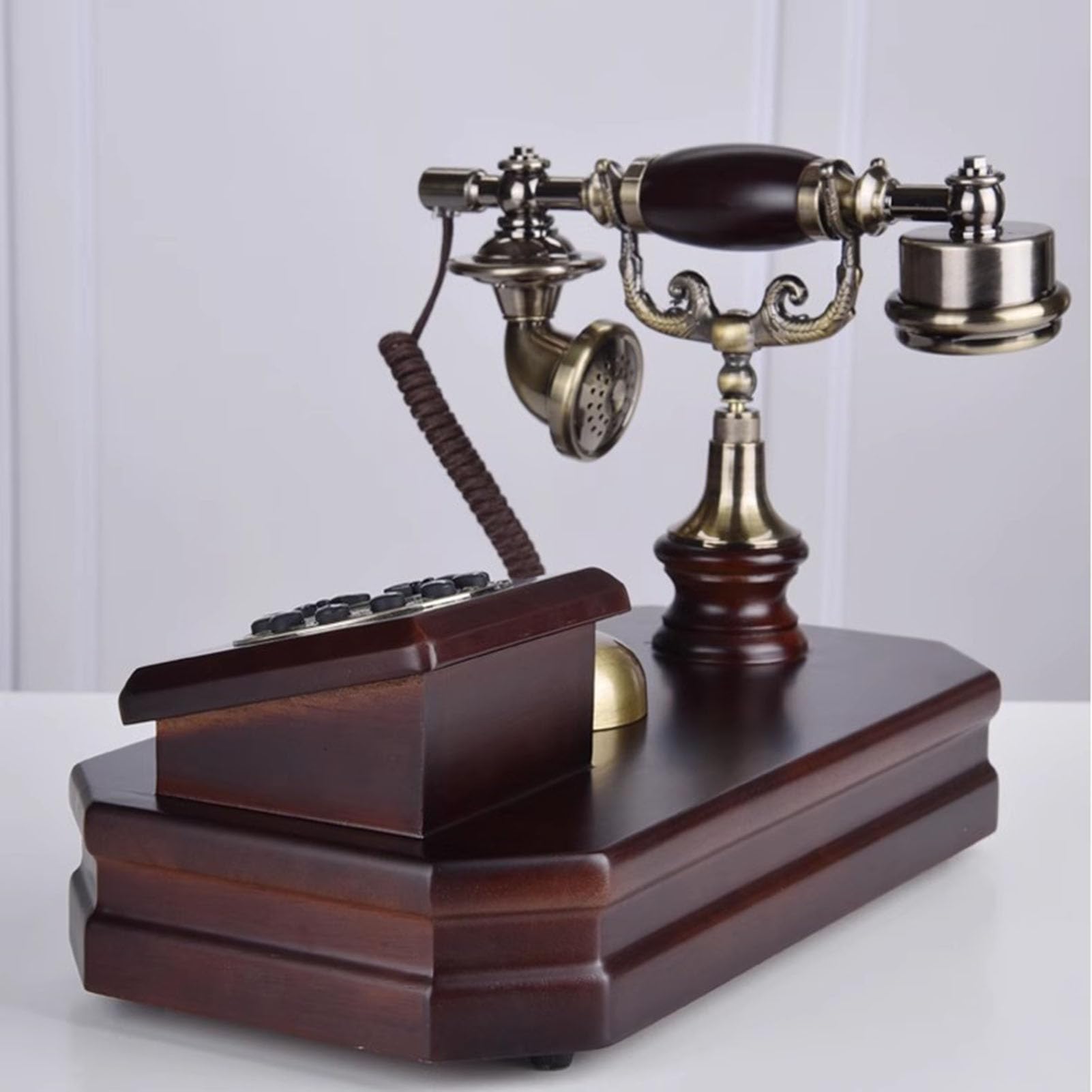 Telefono, Telefono retrò, Telefono a Disco, Telefono a Pulsanti, Telefono Fisso, Telefono Fisso per casa/Ufficio, Telefono con Filo, Decorazione Antica