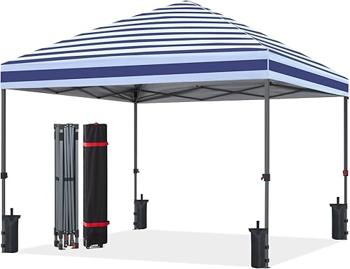 Miniatura 34 de ABCCANOPY Toldo desplegable – Tienda de campaña portátil para patio al aire libre resistente para patio trasero y terraza con 4 bolsas de arena