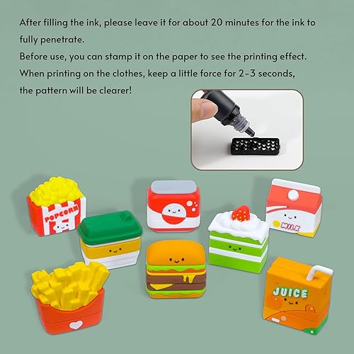 Miniatura 8 de Sello personalizado con nombre para niños, impermeable, juego de sellos de ropa 6 en 1