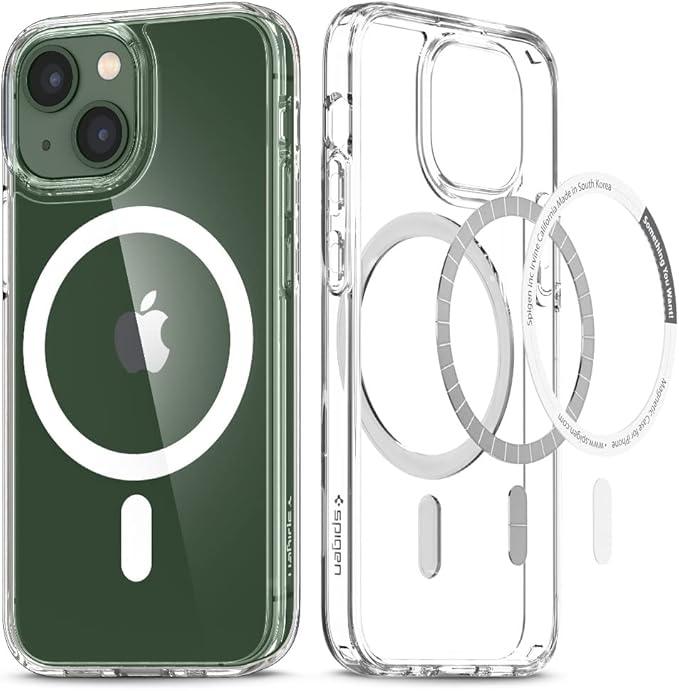 Spigen iPhone 13 Mini Case, Ultra Hybrid MagFit Anti-Yellowing | Compatible with Magsafe | Clear