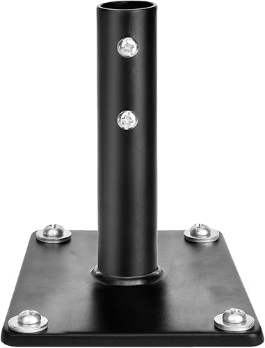 Miniatura 1 de Soporte universal de acero para veleta con herrajes, poste de montaje de antena de TV resistente para exteriores (soportes de poste)