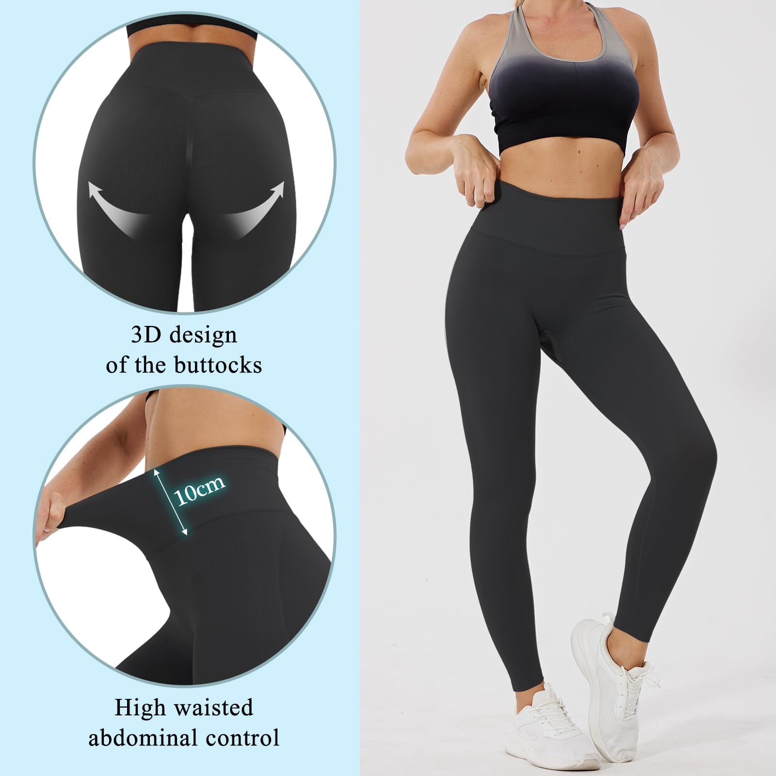 Booty Scrunch Butt sportowe legginsy damskie na siłownię, push up, wysoka talia, spodnie do jogi, nieprzejrzyste, bezszwowe, sportowe spodnie do fitnessu, joggingu, treningu