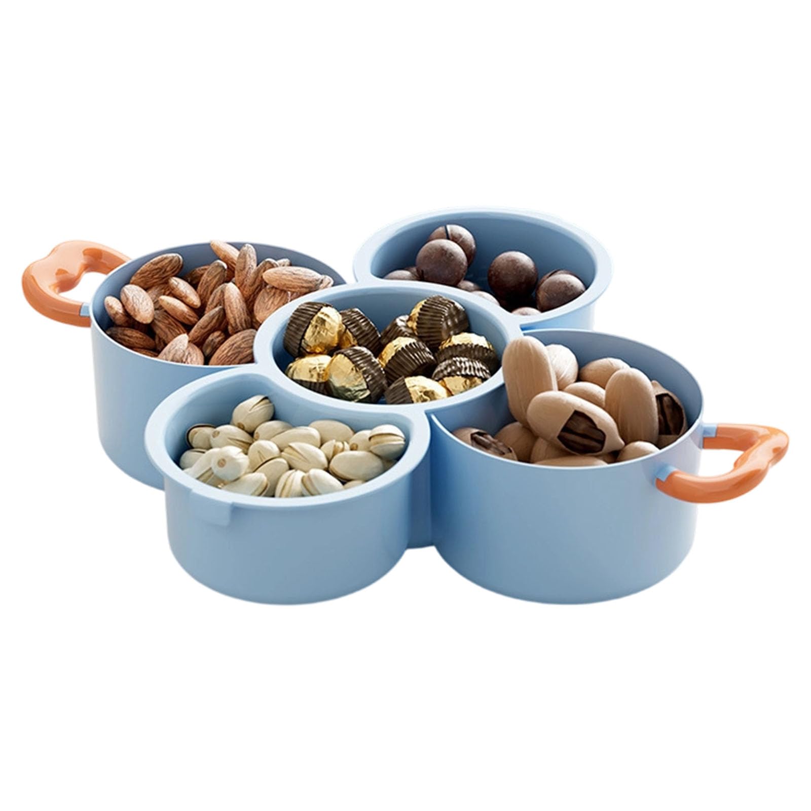 MALSSE Of 1 Removable Drain Basket Fruit Bowl Double Layer Design for Hygienic Storage Snacks and Fruits PP Multipurpose