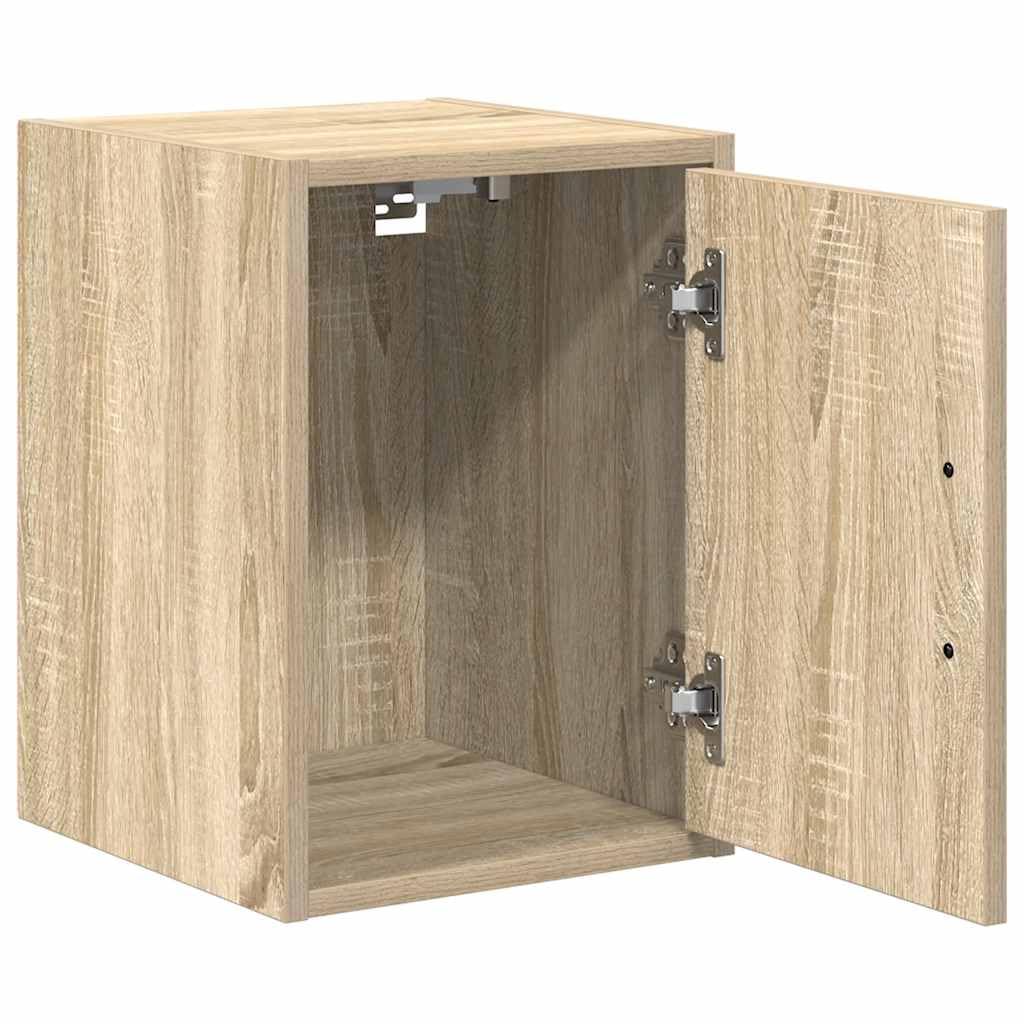 Armadio da parete per garage, rovere Sonoma, 30 x 30 x 41 cm, con anta, spazio per attrezzi e accessori, portata fino a 60 kg, ideale per officina, garage, magazzino e commercio